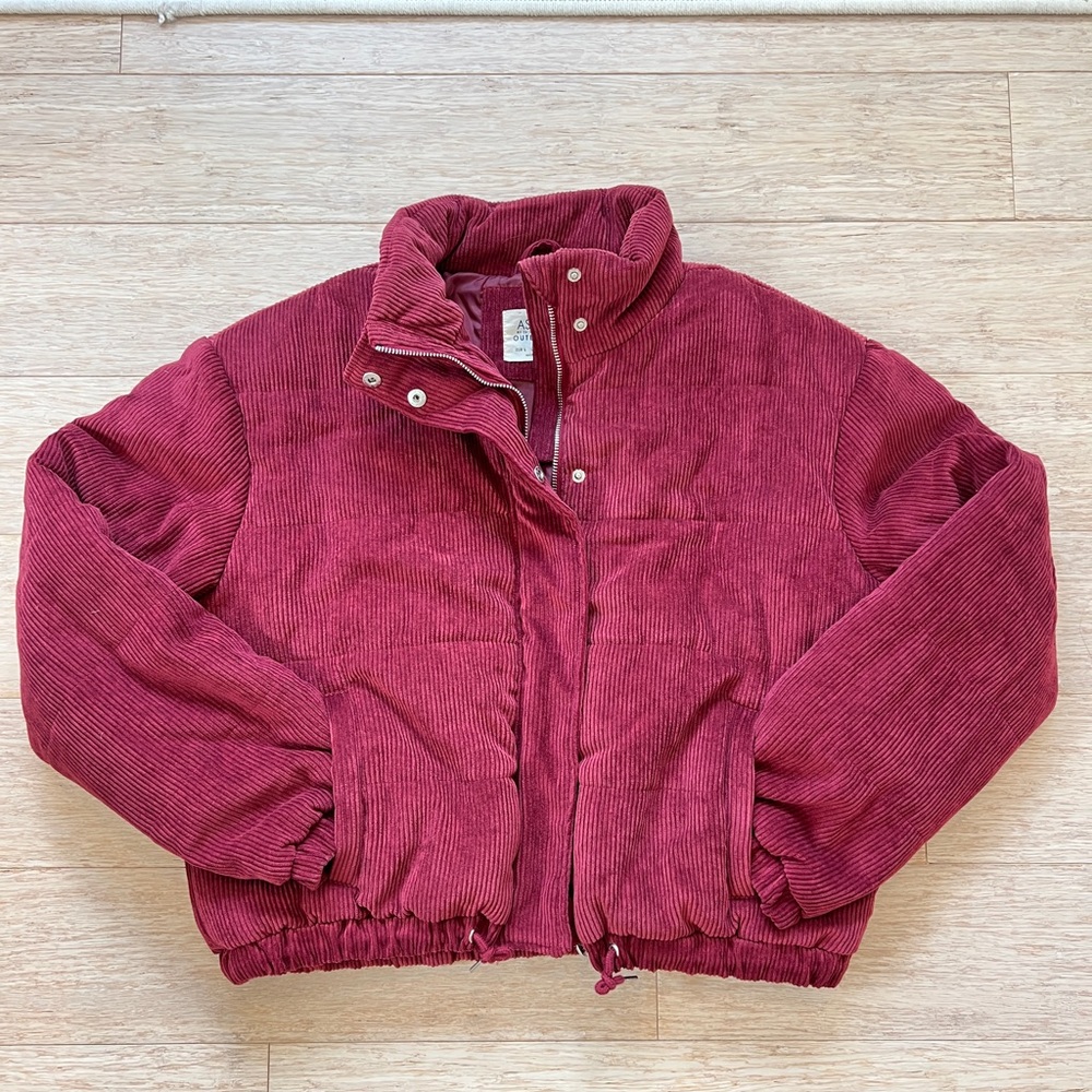 Corduroy Puffer Coat/Jacket
